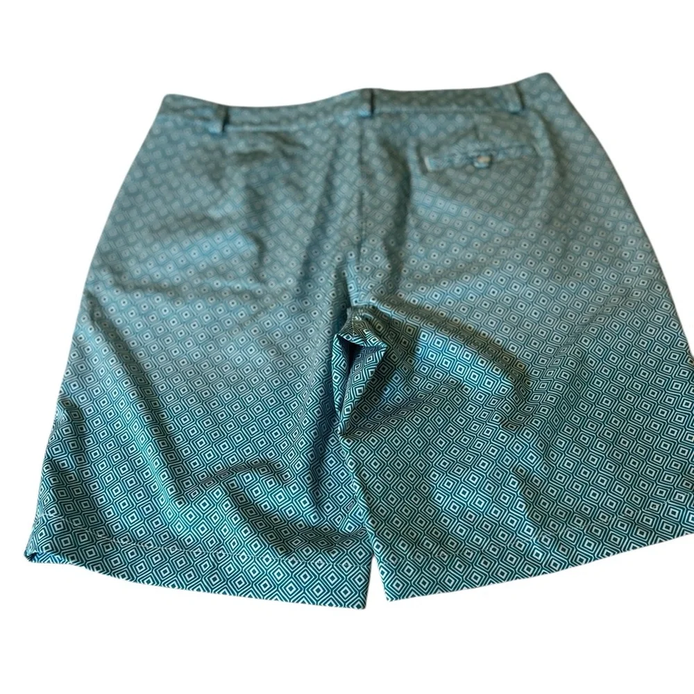 Lady Hagen Green Geometric Golf Shorts